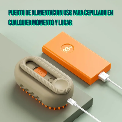 Cepillo de Vapor Removedor de Pelo para Mascotas