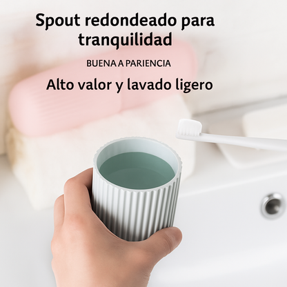 Estuche portátil para cepillo y pasta de dientes, ideal para viajes y camping. Protege tus cepillos y pasta de dientes de la suciedad y los daños.