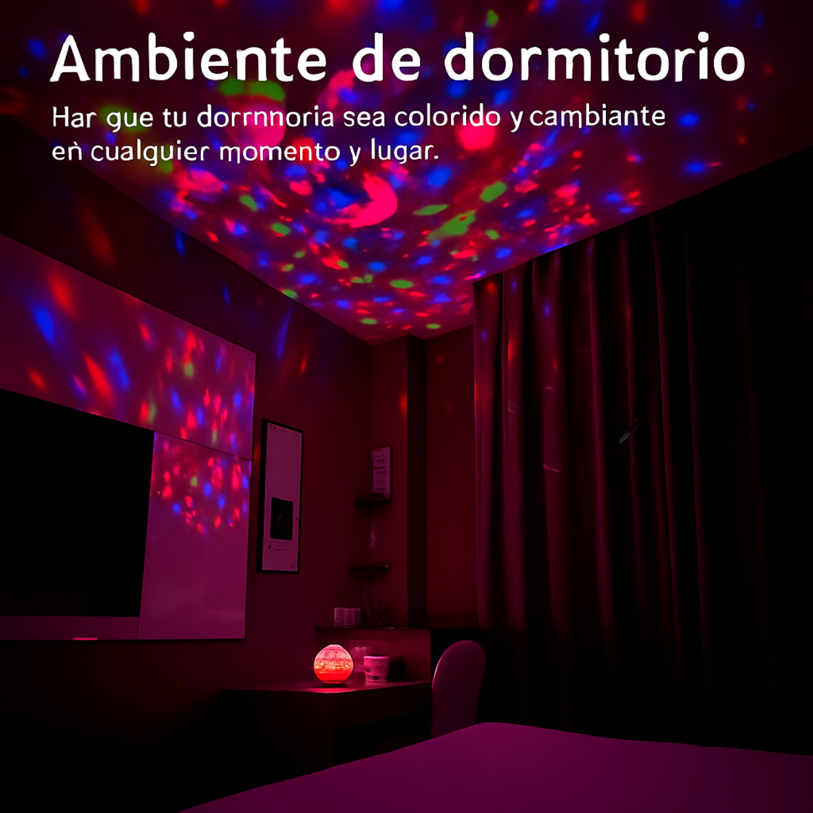 Cielo estrellado Luces LED nocturnas USB Proyector giratorio Lámpara Bola mágica Luna Estrella Luces navideñas Hogar Habitación Ambiente Decoraciones
