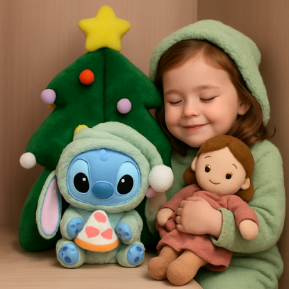 Nuevo Stitch Come y Duerme Serie Caja Sorpresa Vinilo Colgante Muñeco Sorpresa Lilo & Stitch Caja Misteriosa Juguete Peluche Regalo de Navidad para Niños