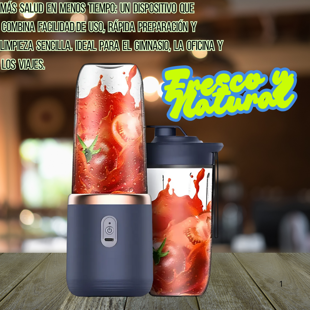 Mini Licuadora Portatil Con Vaso Elegant