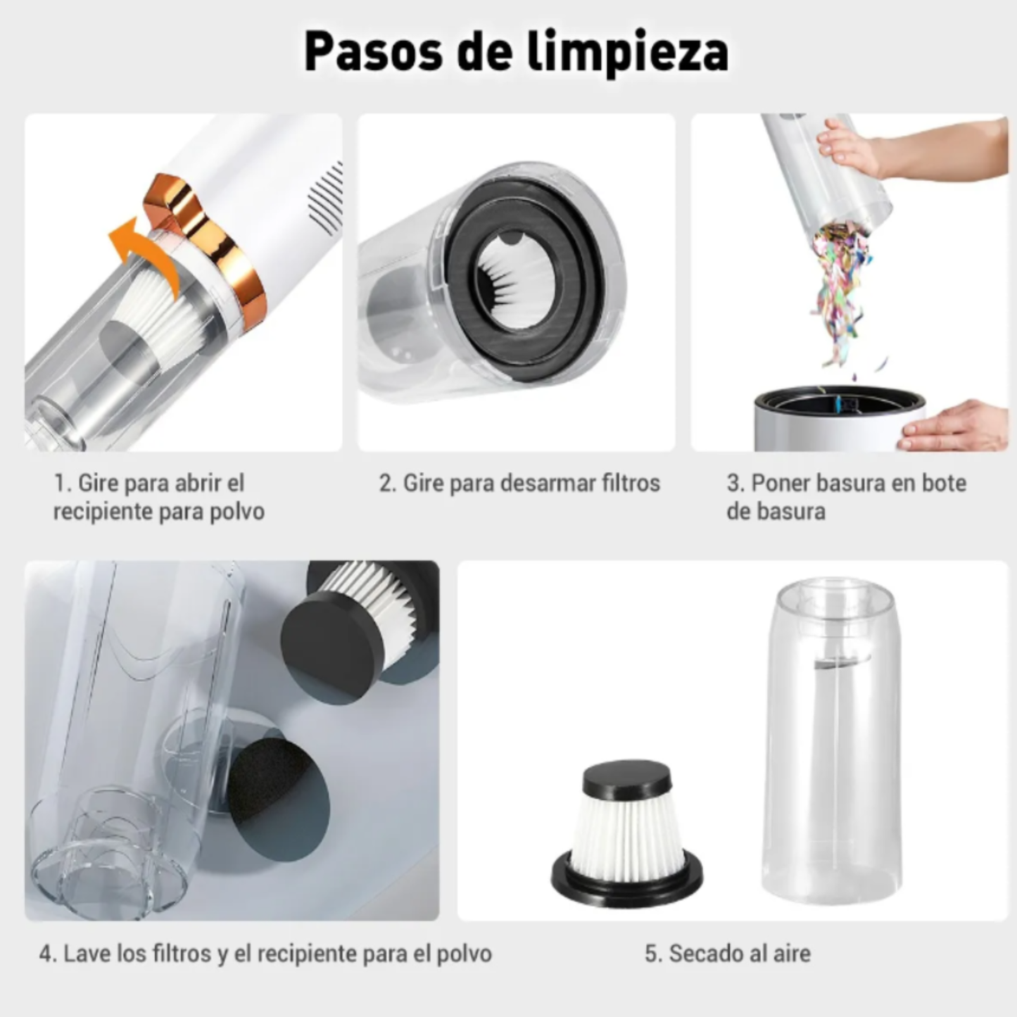 Aspiradora Larga Portátil 3 en 1 Portati