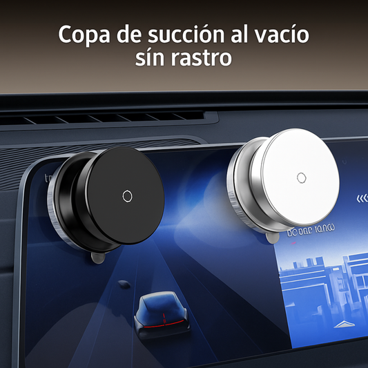 Soporte para teléfono de coche, Magsafe, soporte magnético inteligente con ventosa, rotación de 360°, sujeción magnética por succión al vacío.
