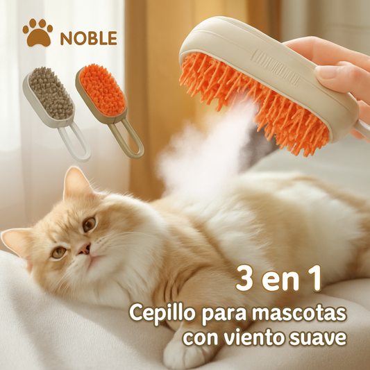 Cepillo de Vapor Removedor de Pelo para Mascotas