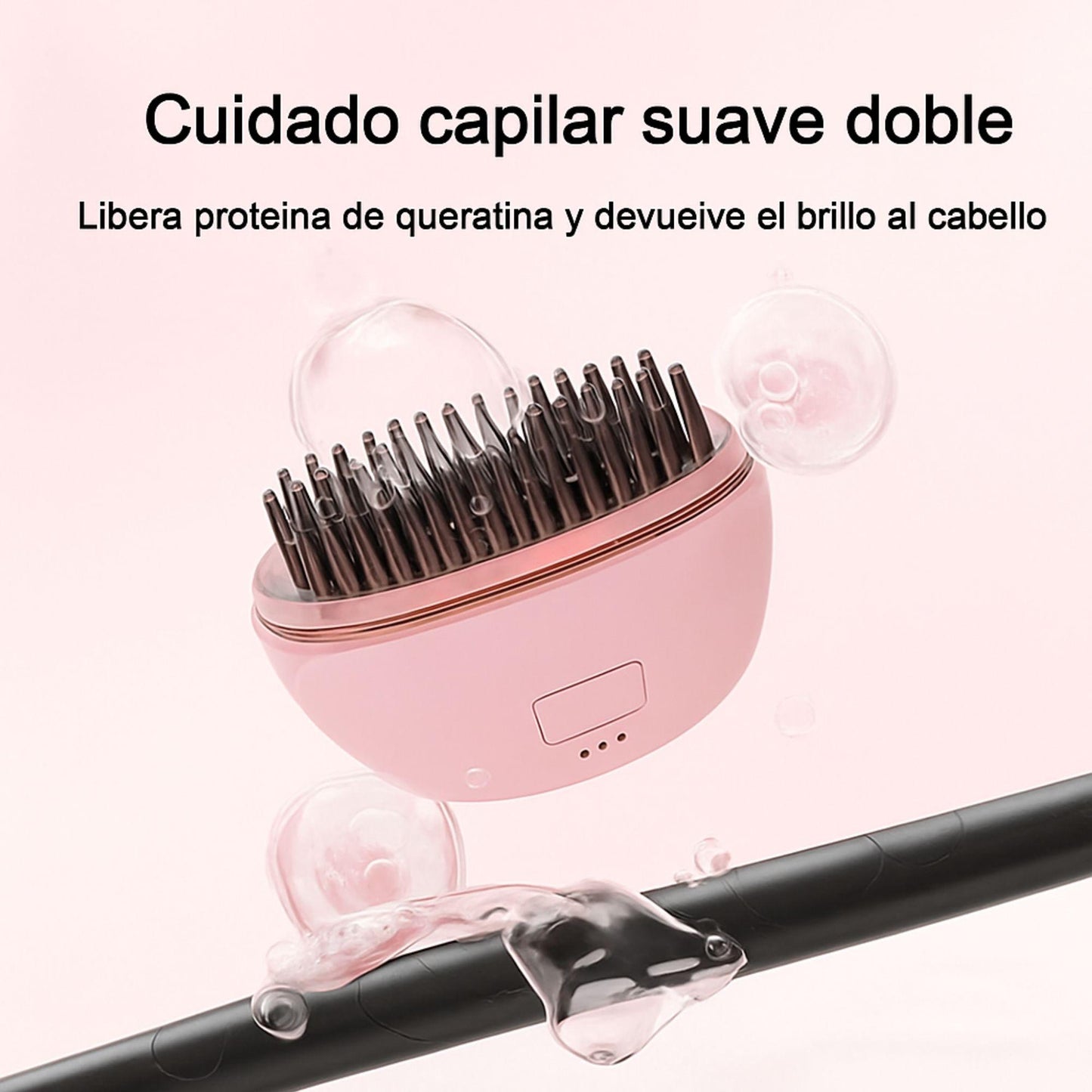 Cepillo alisador de pelo eléctrico recargable