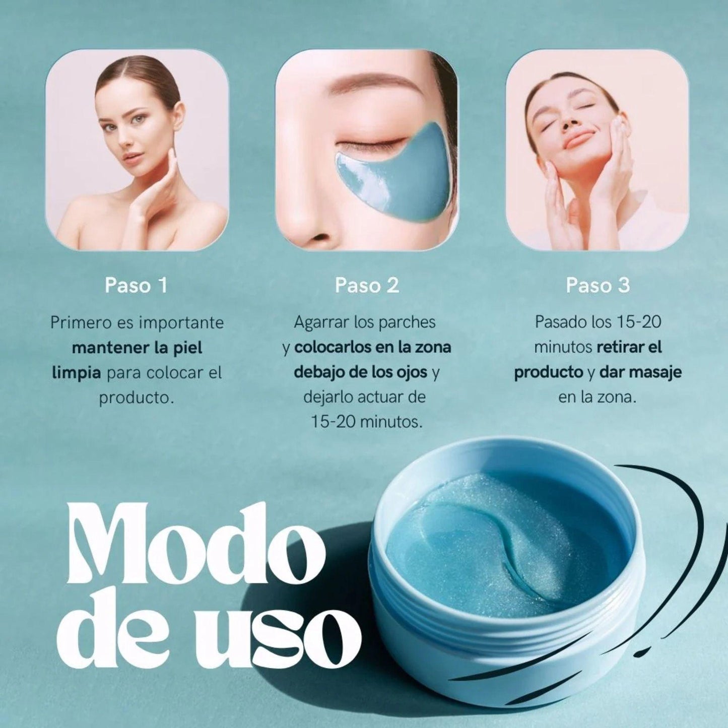 Parches para ojos Ácido Hialurónico