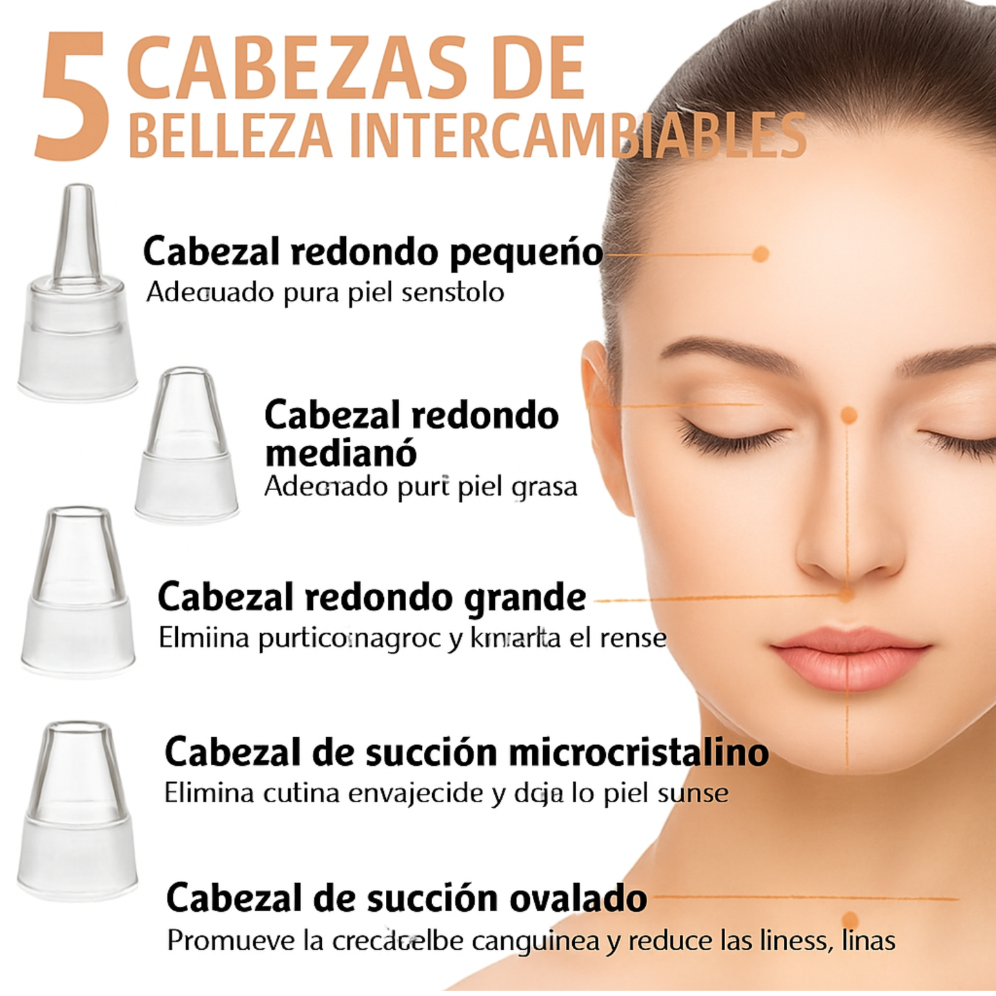 Removedor  de espinillas y limpia poros