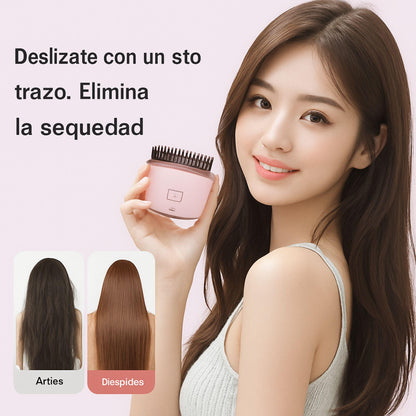 Cepillo alisador de pelo eléctrico recargable