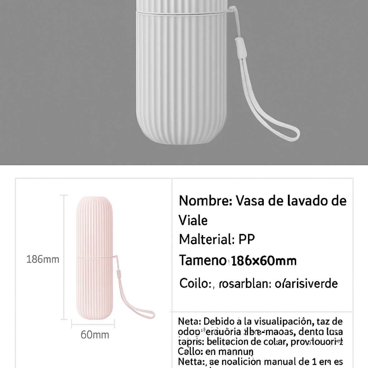 Estuche portátil para cepillo y pasta de dientes, ideal para viajes y camping. Protege tus cepillos y pasta de dientes de la suciedad y los daños.