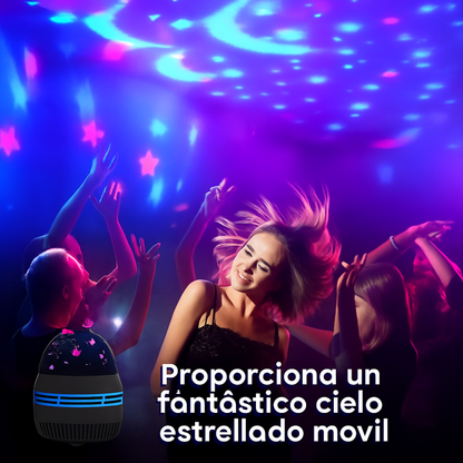 Cielo estrellado Luces LED nocturnas USB Proyector giratorio Lámpara Bola mágica Luna Estrella Luces navideñas Hogar Habitación Ambiente Decoraciones