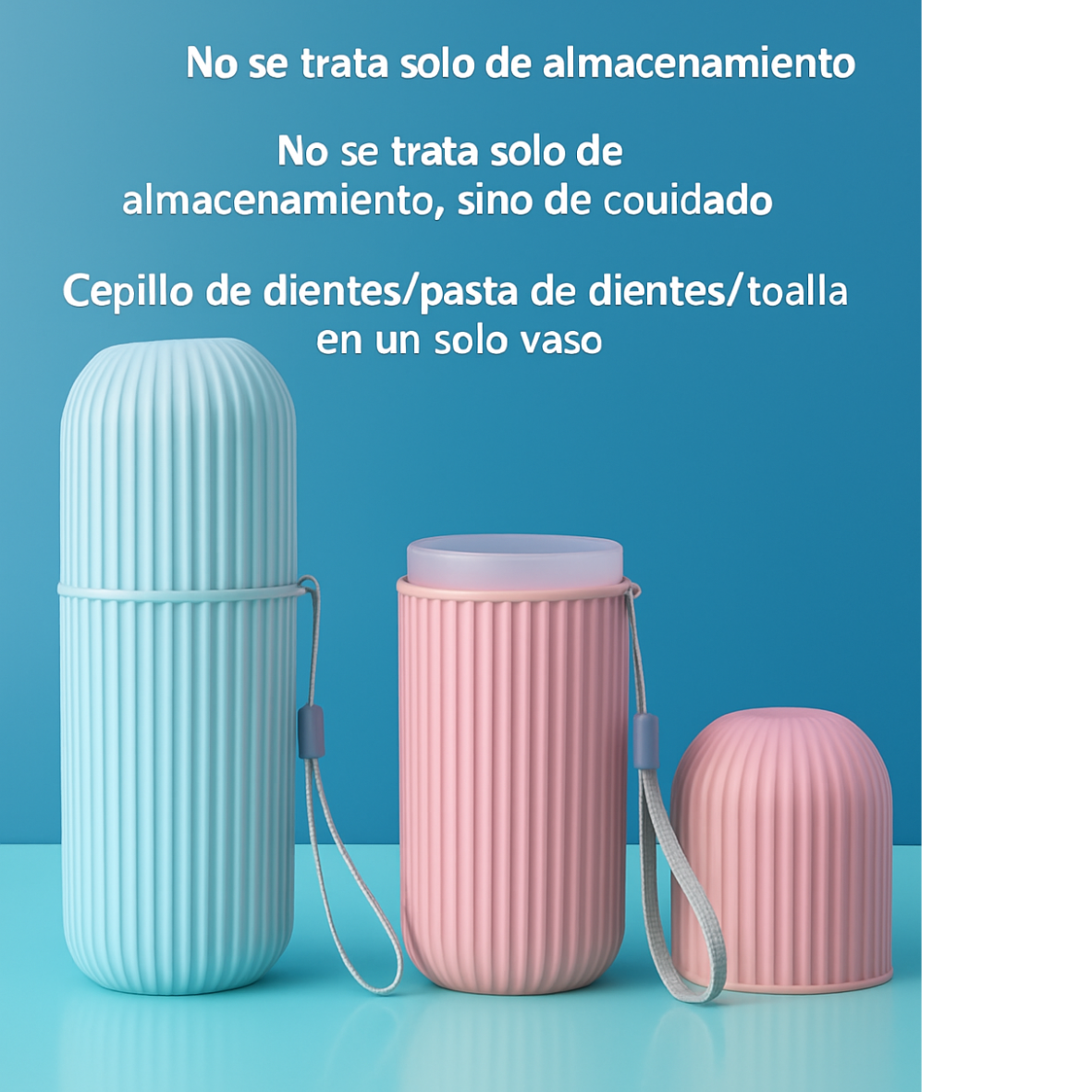 Estuche portátil para cepillo y pasta de dientes, ideal para viajes y camping. Protege tus cepillos y pasta de dientes de la suciedad y los daños.
