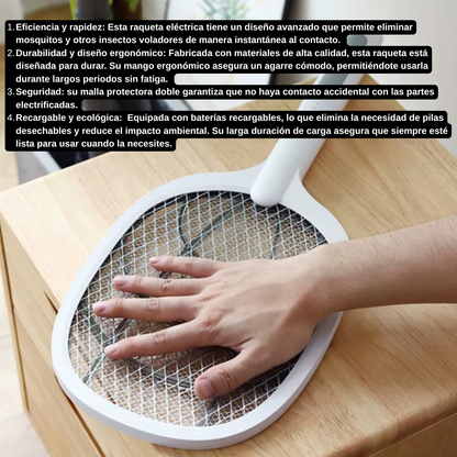 RAQUETA MATAMOSCAS ELECTRICA