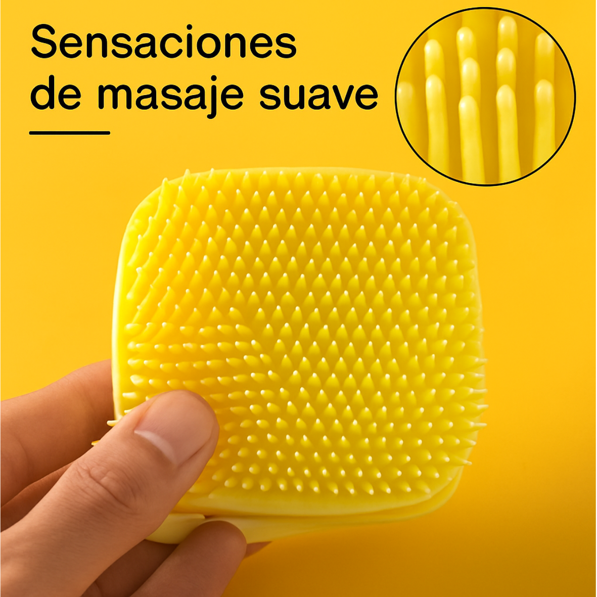 Cepillo de baño masajeador para perros con cabezal desmontable y cerdas suaves - Cepillo delicado para el cuidado de mascotas sensibles, diseño fácil de limpiar, - Ideal para la hora del baño
