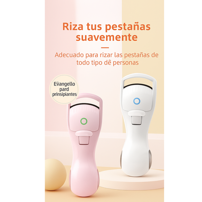 Rizador de pestañas eléctrico de silicona con calefacción, recargable