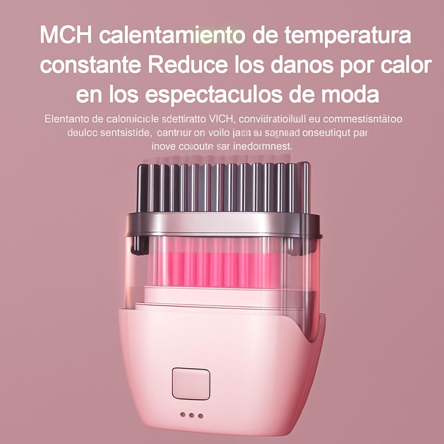 Cepillo alisador de pelo eléctrico recargable