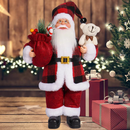 2025 Xmas Decor for Home Navidad Party Ornaments Christmas Ornaments Santa Claus Doll with Gift Bags