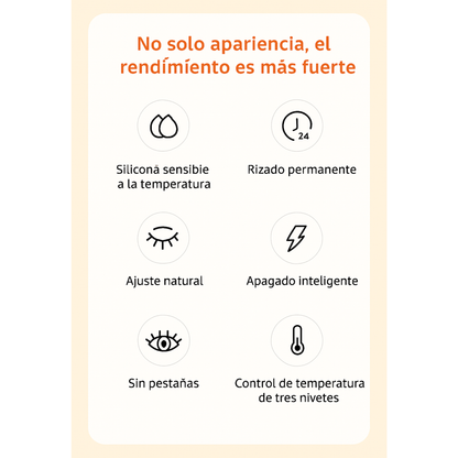 Rizador de pestañas eléctrico de silicona con calefacción, recargable