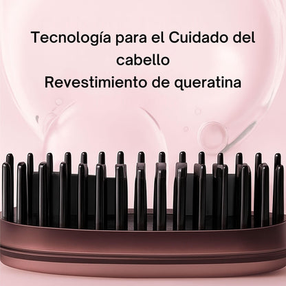 Cepillo alisador de pelo eléctrico recargable