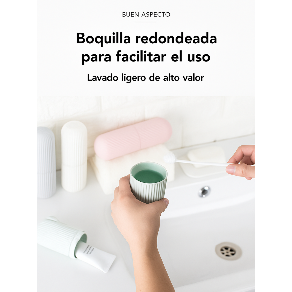 Estuche portátil para cepillo y pasta de dientes, ideal para viajes y camping. Protege tus cepillos y pasta de dientes de la suciedad y los daños.