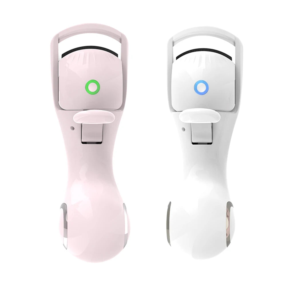 Rizador de pestañas eléctrico de silicona con calefacción, recargable