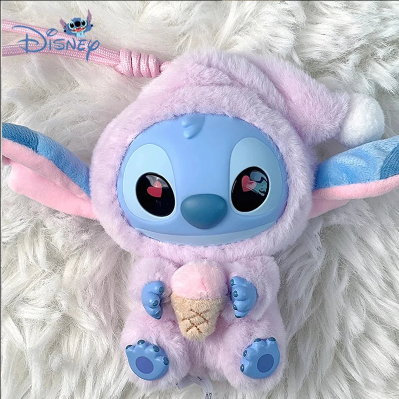 Nuevo Stitch Come y Duerme Serie Caja Sorpresa Vinilo Colgante Muñeco Sorpresa Lilo & Stitch Caja Misteriosa Juguete Peluche Regalo de Navidad para Niños