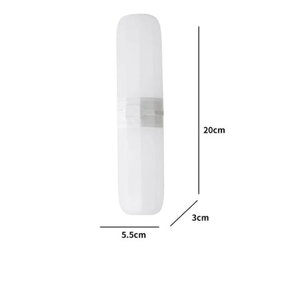 Estuche portátil para cepillo y pasta de dientes, ideal para viajes y camping. Protege tus cepillos y pasta de dientes de la suciedad y los daños.