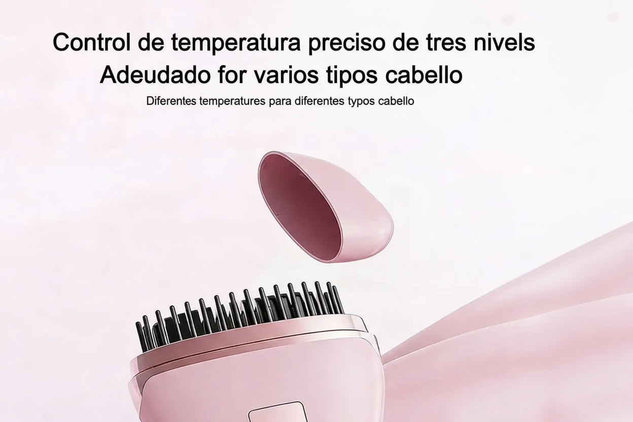 Cepillo alisador de pelo eléctrico recargable