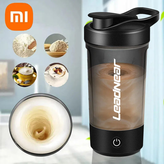 Batidora eléctrica portátil Xiaomi, recargable por USB, vaso mezclador de alta potencia, ideal para batidos, café y actividades al aire libre.