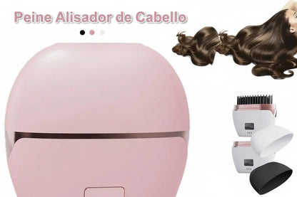 Cepillo alisador de pelo eléctrico recargable