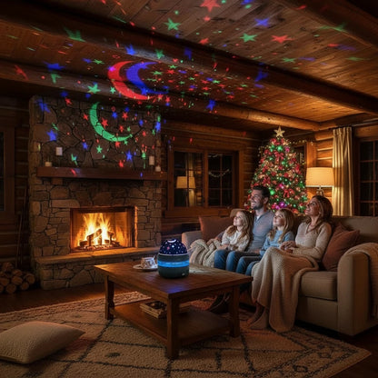 Cielo estrellado Luces LED nocturnas USB Proyector giratorio Lámpara Bola mágica Luna Estrella Luces navideñas Hogar Habitación Ambiente Decoraciones