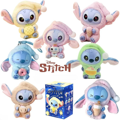 Nuevo Stitch Come y Duerme Serie Caja Sorpresa Vinilo Colgante Muñeco Sorpresa Lilo & Stitch Caja Misteriosa Juguete Peluche Regalo de Navidad para Niños