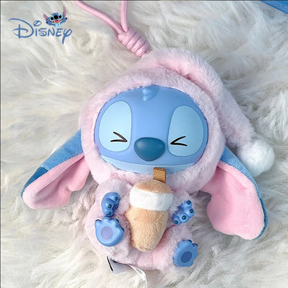 Nuevo Stitch Come y Duerme Serie Caja Sorpresa Vinilo Colgante Muñeco Sorpresa Lilo & Stitch Caja Misteriosa Juguete Peluche Regalo de Navidad para Niños