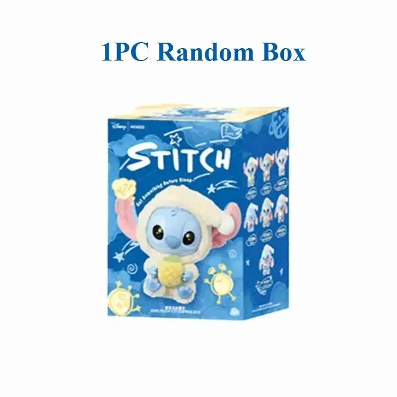Nuevo Stitch Come y Duerme Serie Caja Sorpresa Vinilo Colgante Muñeco Sorpresa Lilo & Stitch Caja Misteriosa Juguete Peluche Regalo de Navidad para Niños