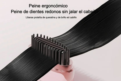 Cepillo alisador de pelo eléctrico recargable