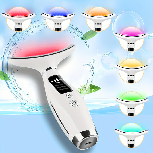 Masajeador eléctrico facial y de cuello con 7 modos